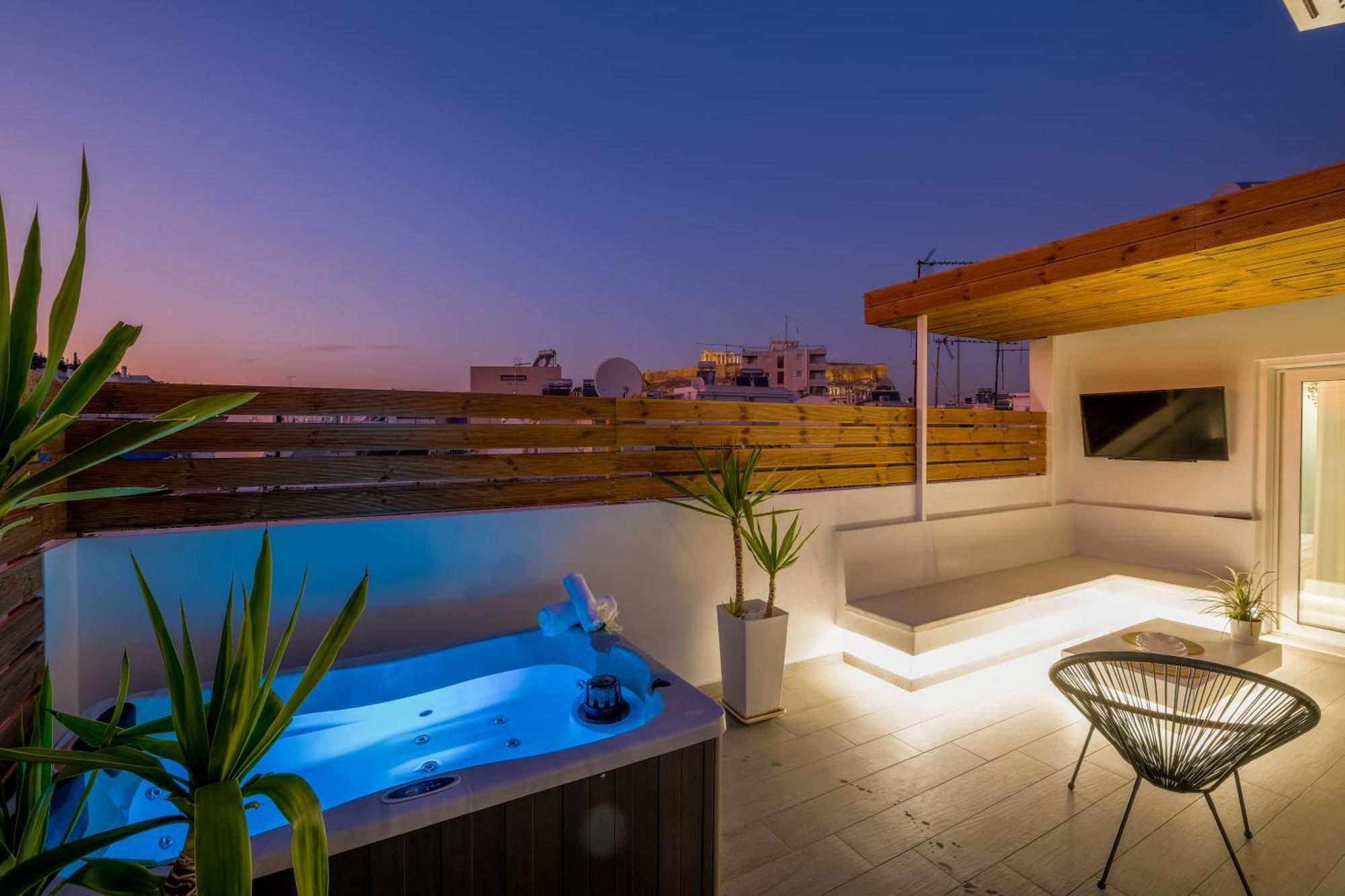 アテネAcropolis View With Jacuzziアパートメント エクステリア 写真
